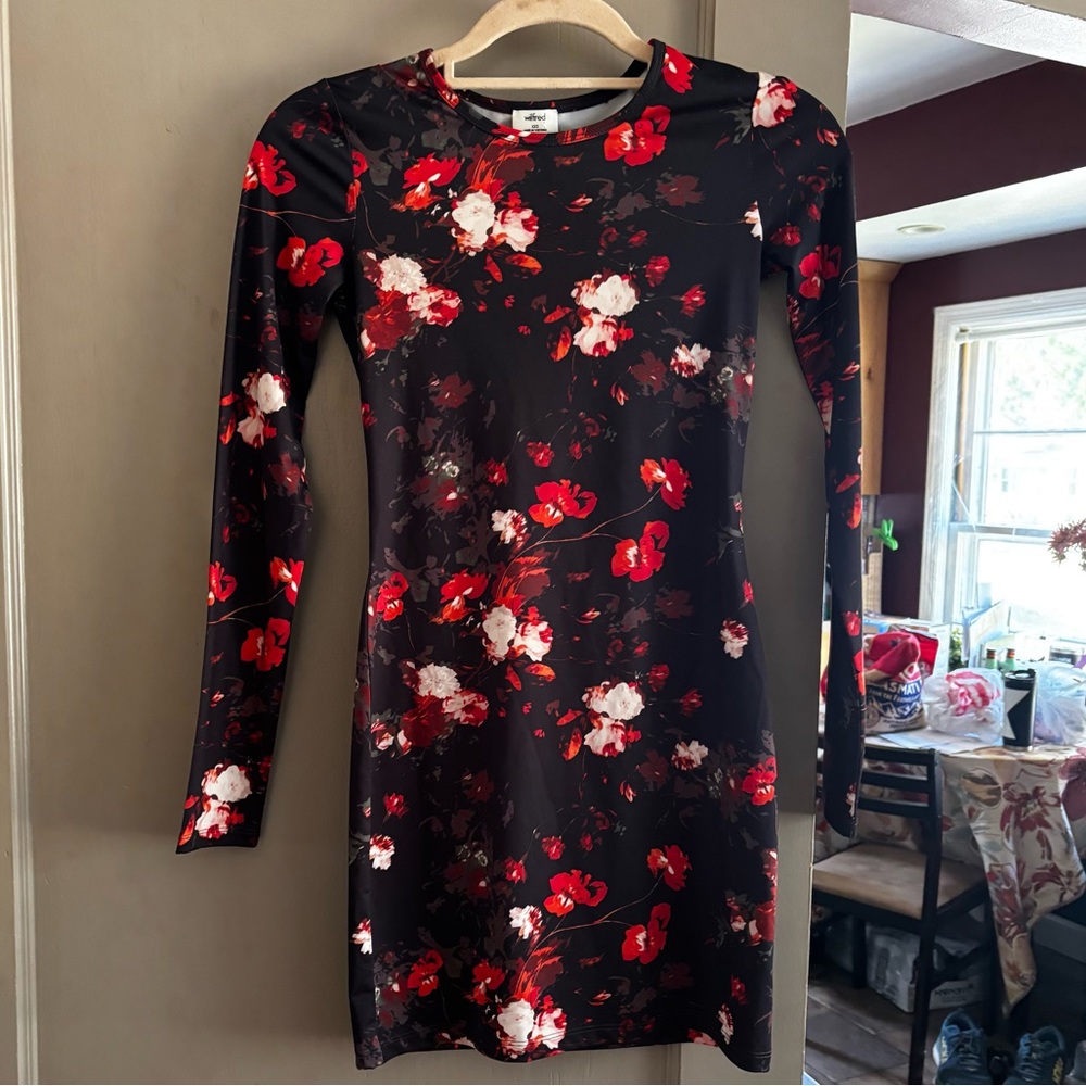 Wilfred Red and White Floral Blouse